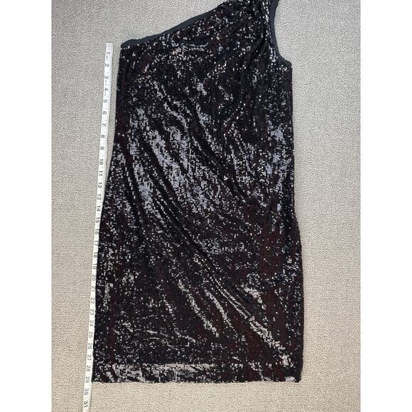 Tory Burch Dress One Shoulder Sequin Mini Cocktail Formal Size Small - Picture 6 of 6